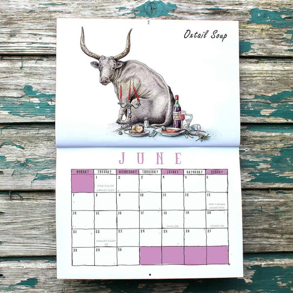 Wild Bites Calendar 2024 Funny Food Calendar Bewilderbeest