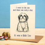 Shih Tzu Card - Funny Shih Tzu Card - Bewilderbeest