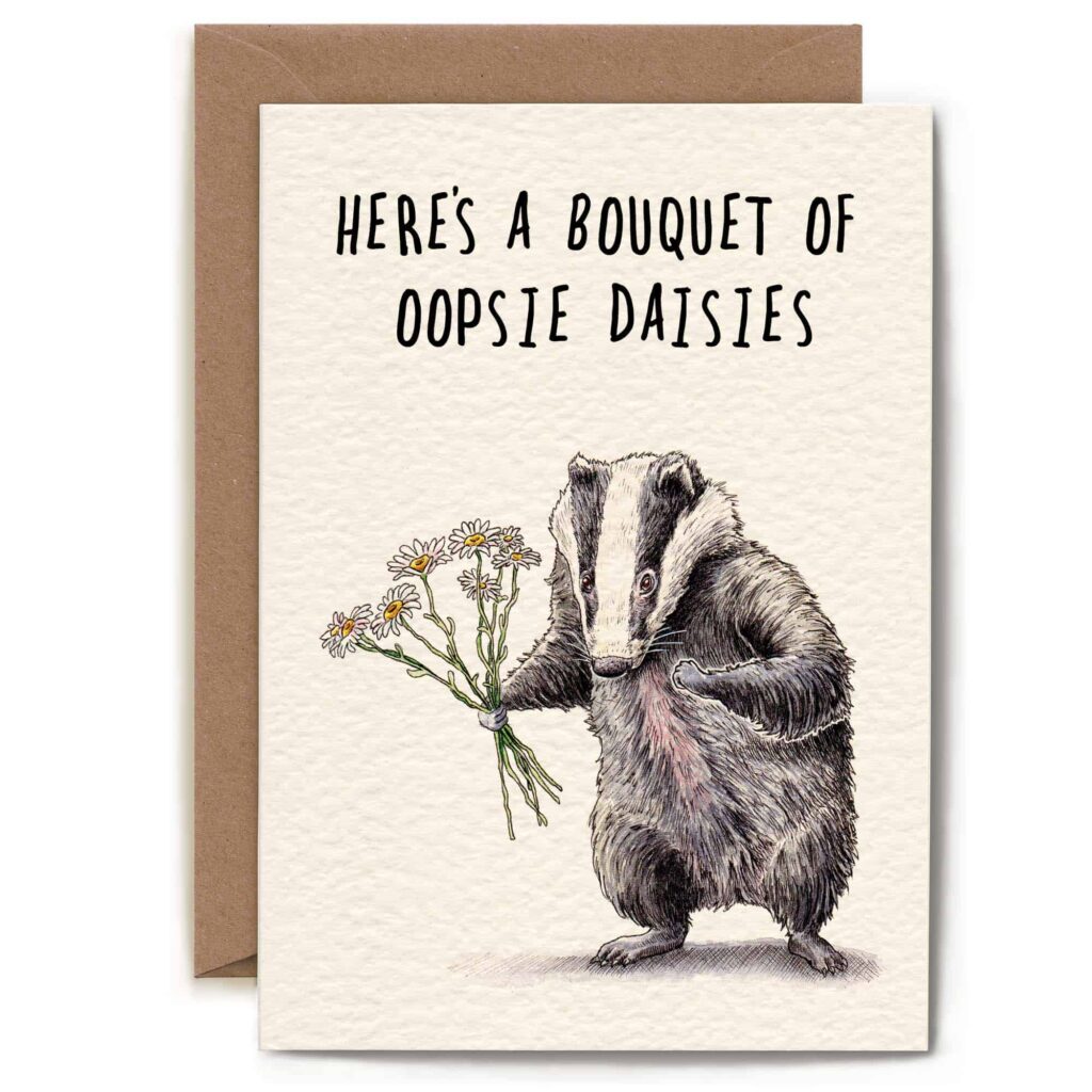 Oopsie Daisies Card - Bewilderbeest