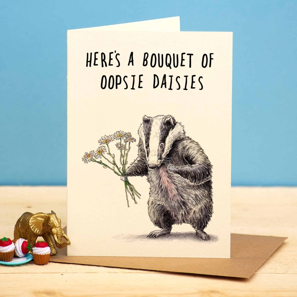 Oopsie Daisies Card - Bewilderbeest