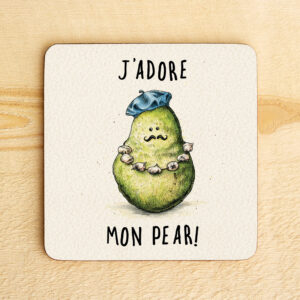 J’Adore Mon Pear Coaster